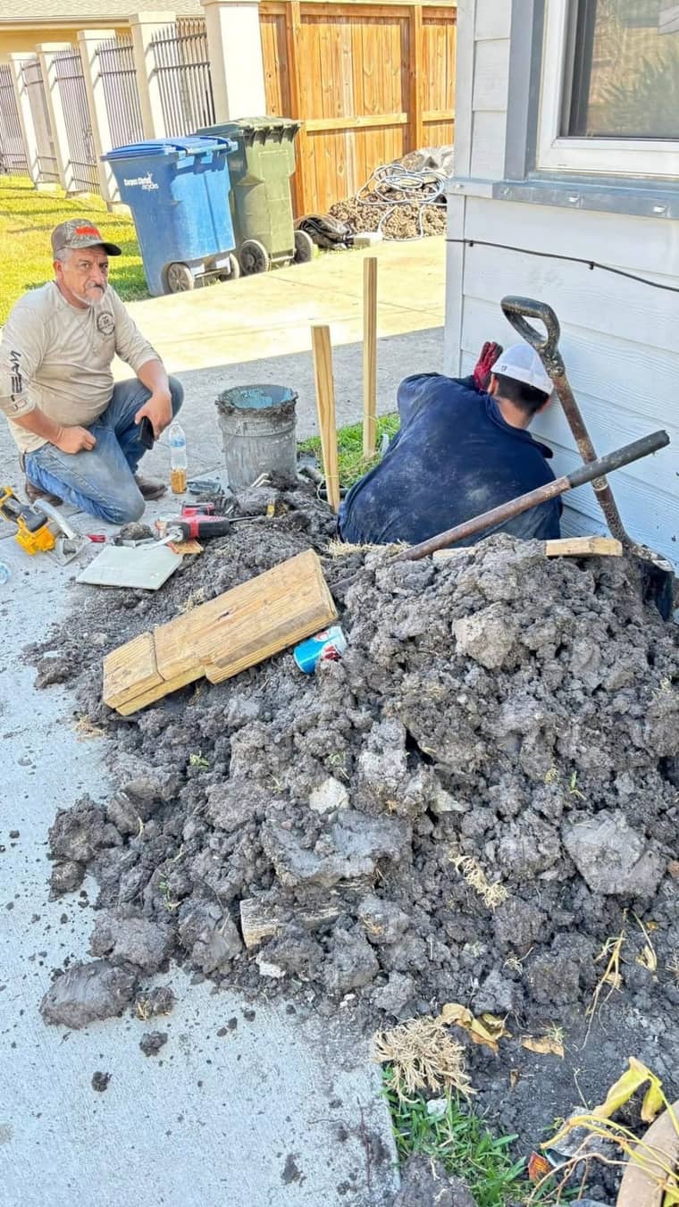 Torres Remodeling crew Corpus Christi — sewer line repair