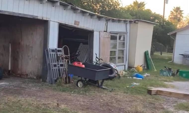Garage structure before renovation in Corpus Christi