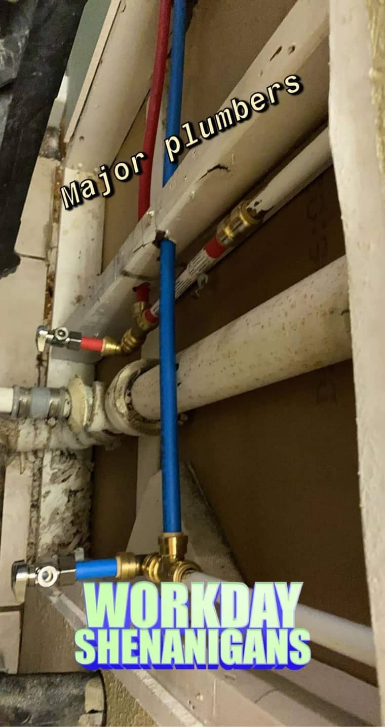 PEX manifold and water line connection in Corpus Christi home